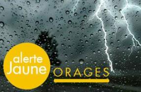 Alerte météo : Vigilance jaune pour des phénomènes d'orages