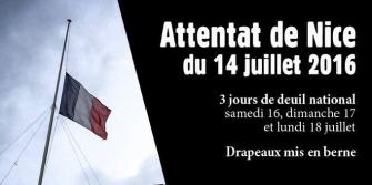 Attentat à Nice : mise en berne des drapeaux sur les édifices publics