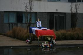 Cérémonie d'hommage au gardien de la paix Laurent Kerstemont
