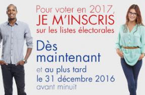  Elections 2017 - Inscription sur les listes électorales 