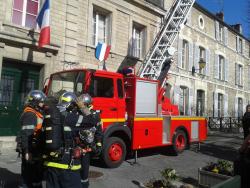 Exercice incendie à la sous-préfecture de Senlis