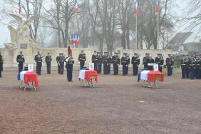 Hommage aux 3 gendarmes décédés en service dans l'Oise le 23 décembre