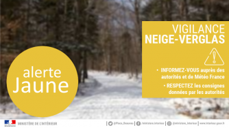 Vigilance jaune dans l'Oise dès vendredi 9 février pour un risque de verglas